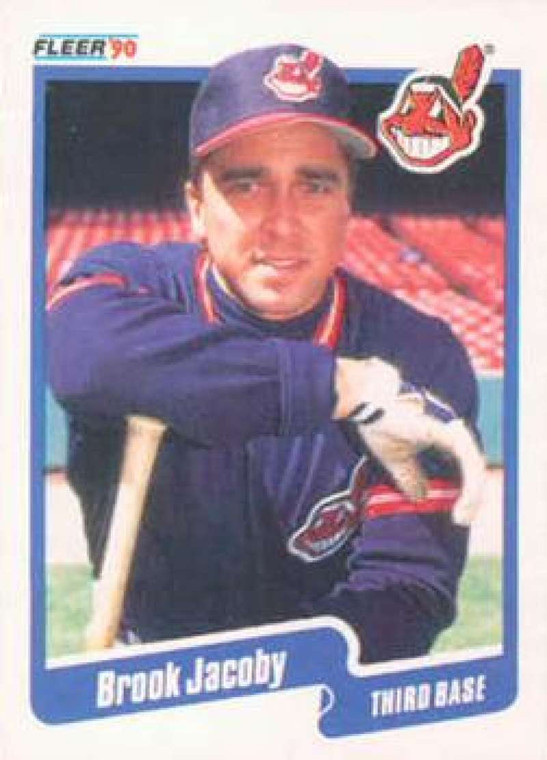 1990 Fleer #493 Brook Jacoby VG Cleveland Indians 