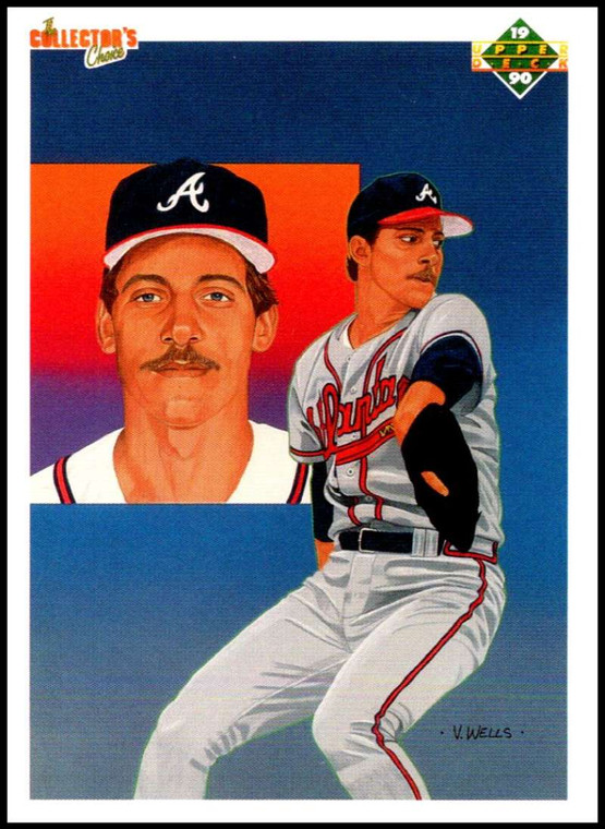 1990 Upper Deck #84 John Smoltz TC UER VG Atlanta Braves 