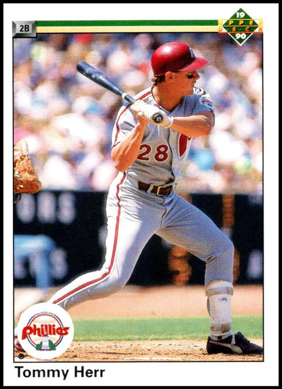 1990 Upper Deck #488 Tom Herr VG Philadelphia Phillies 