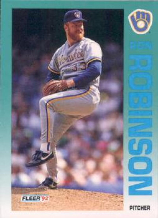 1992 Fleer #187 Ron Robinson VG Milwaukee Brewers 