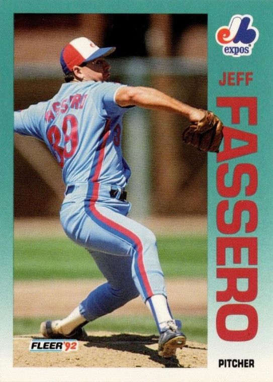 1992 Fleer #477 Jeff Fassero VG Montreal Expos 