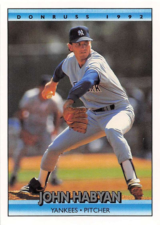 1992 Donruss #32 John Habyan VG New York Yankees 