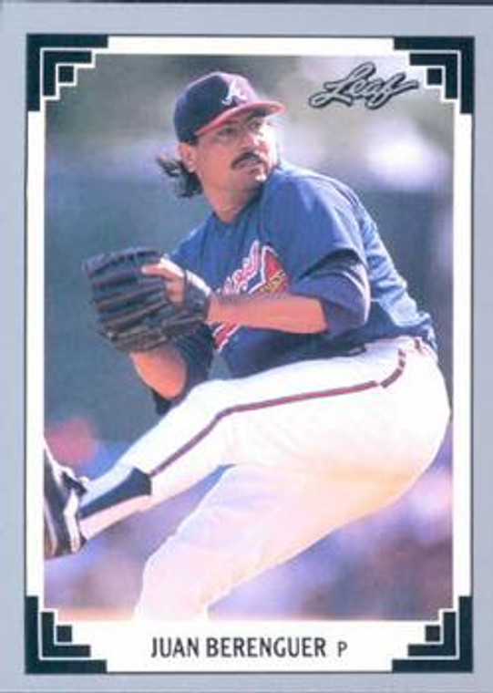 1991 Leaf #526 Juan Berenguer VG Atlanta Braves 