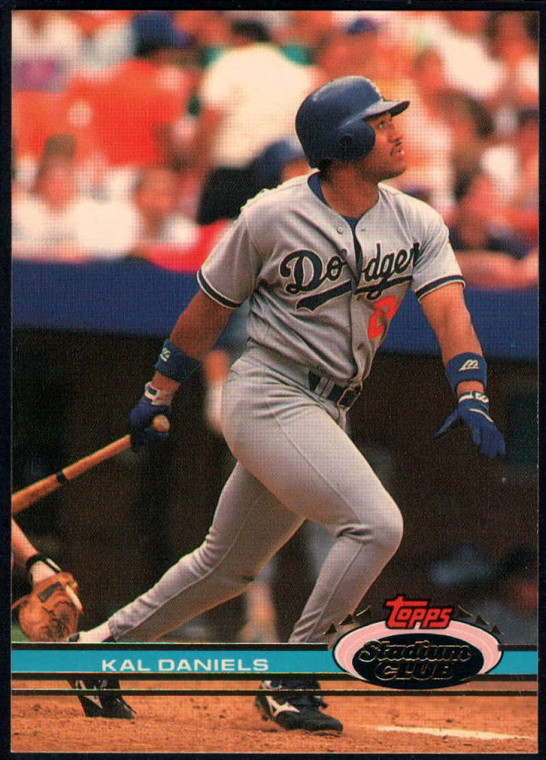 1991 Stadium Club #116 Kal Daniels VG Los Angeles Dodgers 