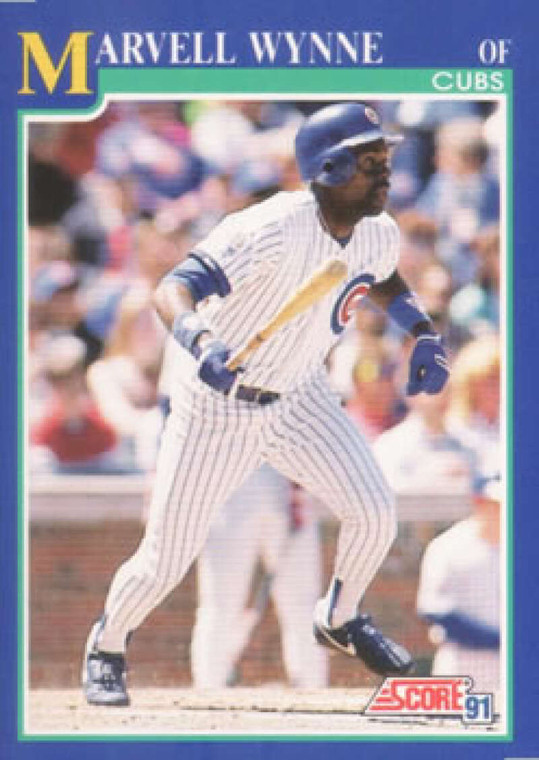 1991 Score #531 Marvell Wynne VG Chicago Cubs 