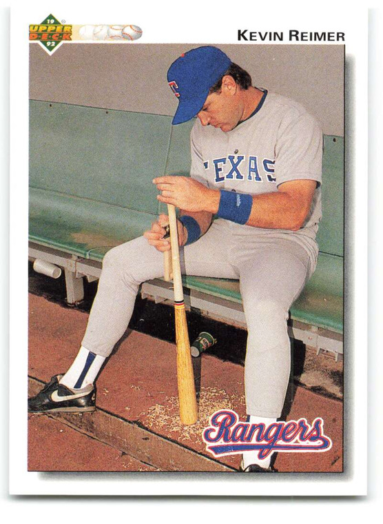 1992 Upper Deck #201 Kevin Reimer VG Texas Rangers 