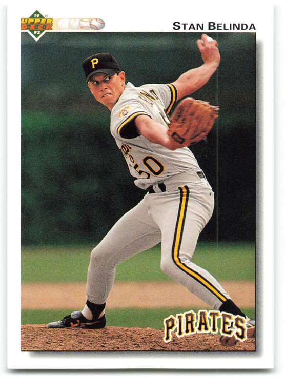 1992 Upper Deck #202 Stan Belinda VG Pittsburgh Pirates 