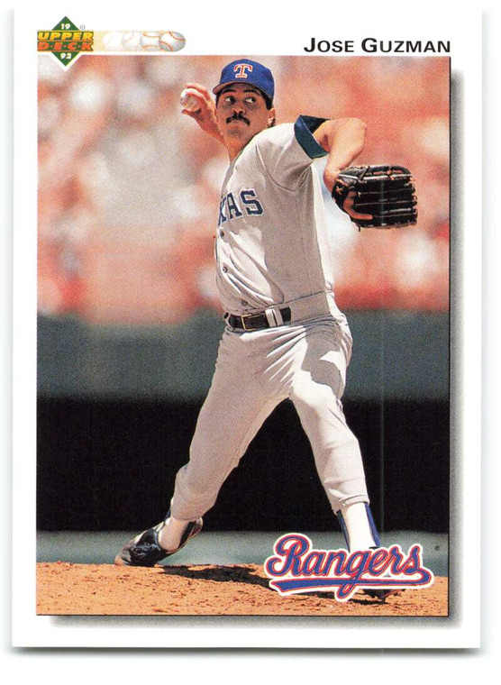 1992 Upper Deck #204 Jose Guzman VG Texas Rangers 