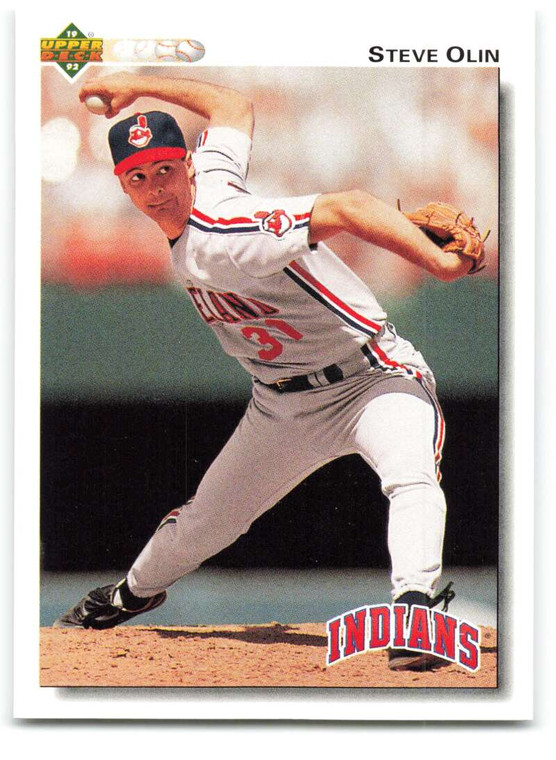 1992 Upper Deck #215 Steve Olin VG Cleveland Indians 