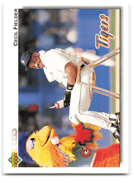 1992 Upper Deck #255 Cecil Fielder VG Detroit Tigers 