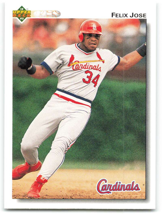 1992 Upper Deck #264 Felix Jose VG St. Louis Cardinals 