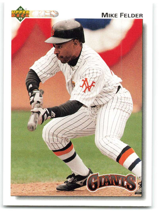 1992 Upper Deck #288 Mike Felder VG San Francisco Giants 