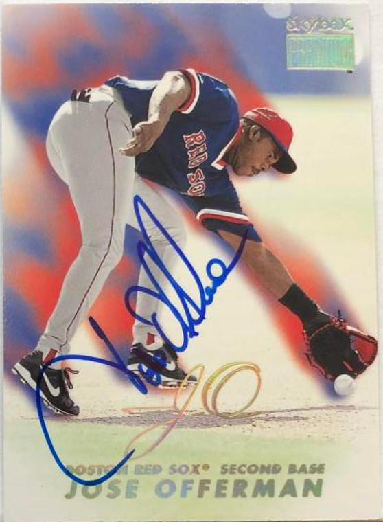 Jose Offerman Autographed 1999 Skybox Premium #138