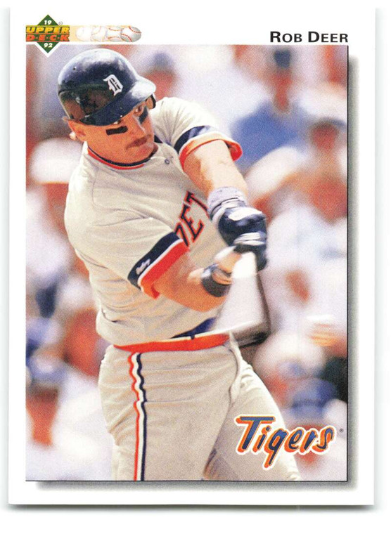 1992 Upper Deck #294 Rob Deer VG Detroit Tigers 