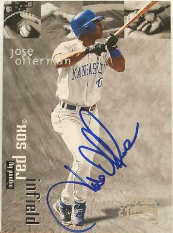 Jose Offerman Autographed 1999 Skybox Thunder #126