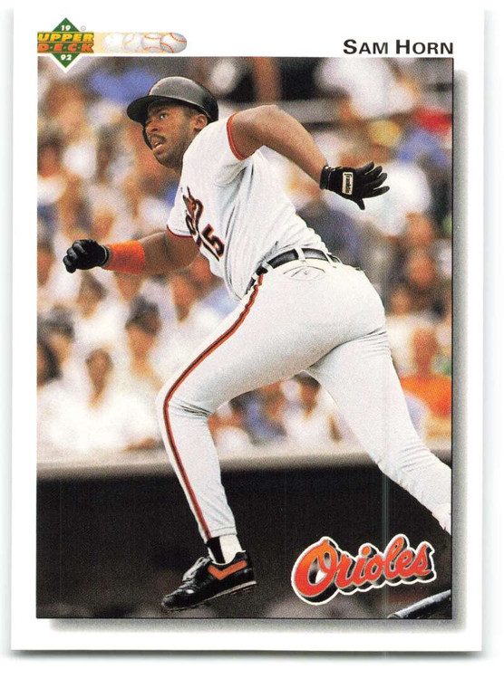 1992 Upper Deck #338 Sam Horn VG Baltimore Orioles 