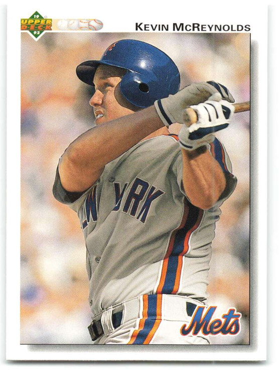 1992 Upper Deck #362 Kevin McReynolds VG New York Mets 