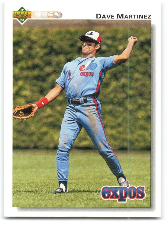 1992 Upper Deck #382 Dave Martinez VG Montreal Expos 