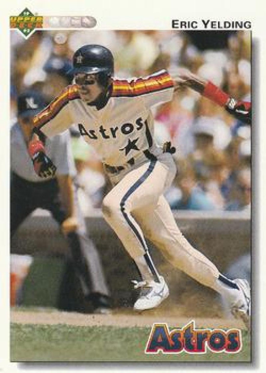 1992 Upper Deck #394 Eric Yelding VG Houston Astros 