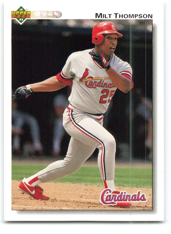 1992 Upper Deck #397 Milt Thompson VG St. Louis Cardinals 