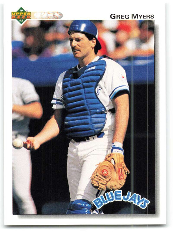 1992 Upper Deck #407 Greg Myers VG Toronto Blue Jays 