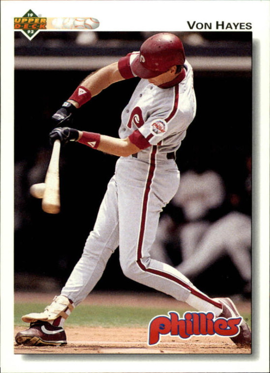 1992 Upper Deck #427 Von Hayes VG Philadelphia Phillies 