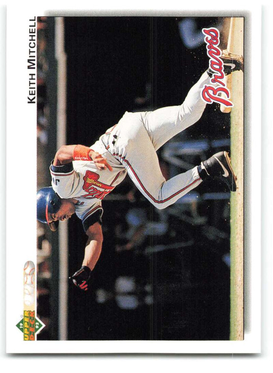 1992 Upper Deck #454 Keith Mitchell VG Atlanta Braves 