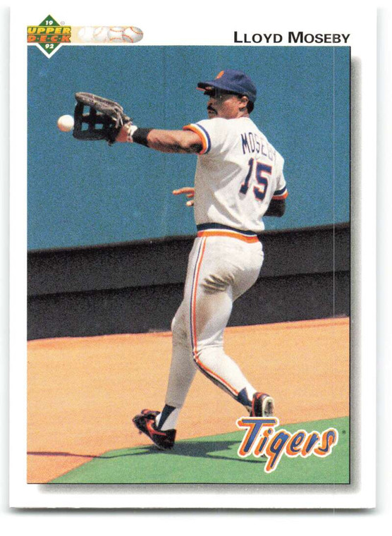 1992 Upper Deck #468 Lloyd Moseby VG Detroit Tigers 