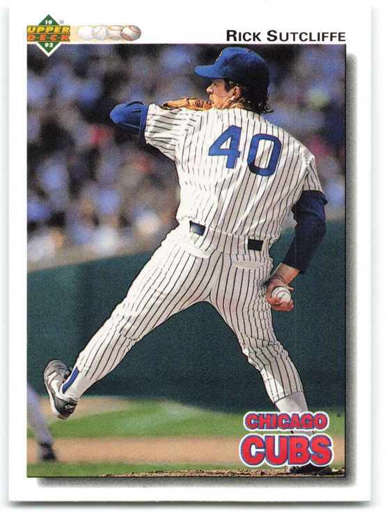 1992 Upper Deck #529 Rick Sutcliffe VG Chicago Cubs 