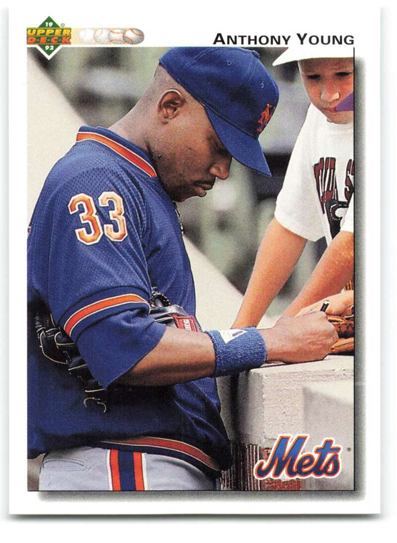 1992 Upper Deck #535 Anthony Young VG New York Mets 