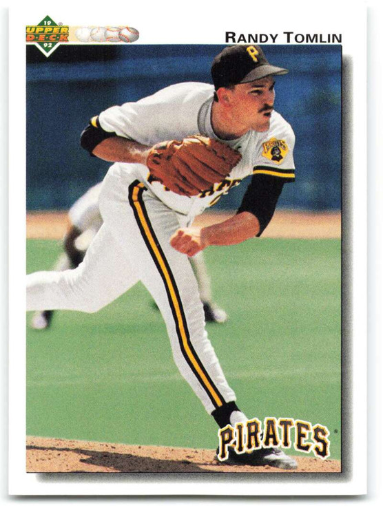 1992 Upper Deck #537 Randy Tomlin VG Pittsburgh Pirates 