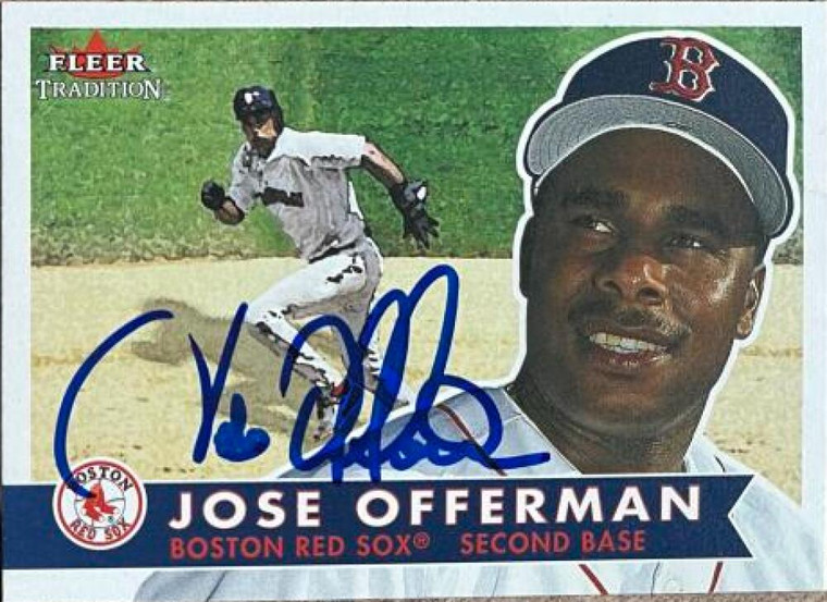 Jose Offerman Autographed 2001 Fleer Tradition #214