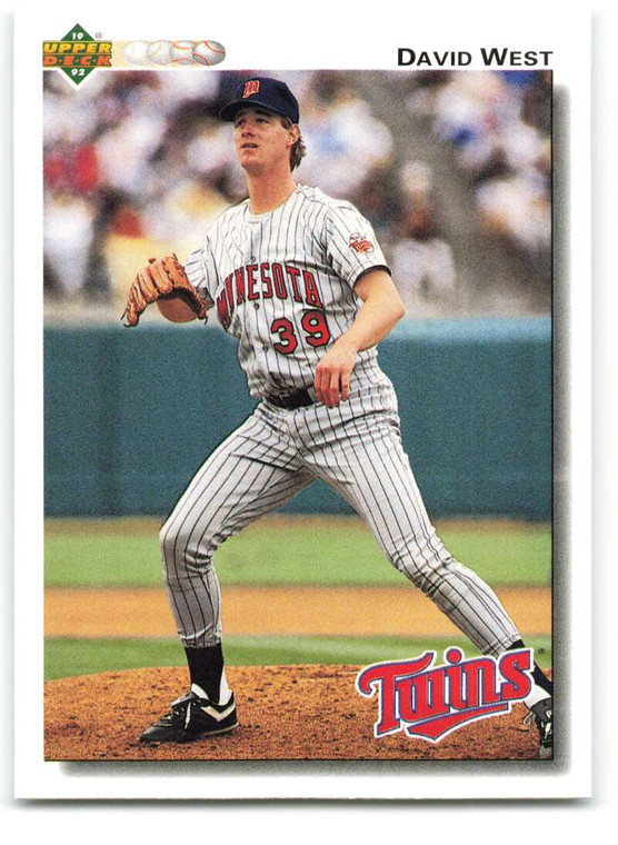 1992 Upper Deck #548 David West VG Minnesota Twins 