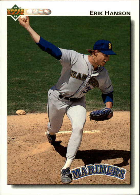 1992 Upper Deck #572 Erik Hanson VG Seattle Mariners 