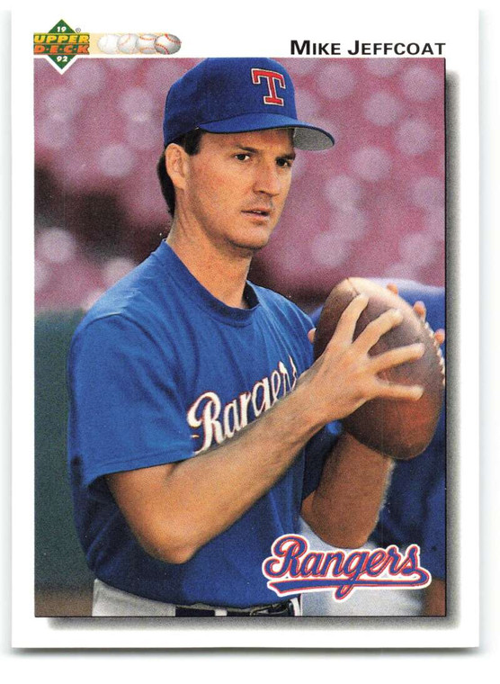 1992 Upper Deck #597 Mike Jeffcoat VG Texas Rangers 