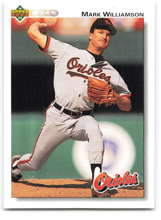 1992 Upper Deck #609 Mark Williamson VG Baltimore Orioles 