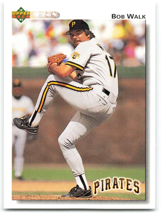 1992 Upper Deck #619 Bob Walk VG Pittsburgh Pirates 