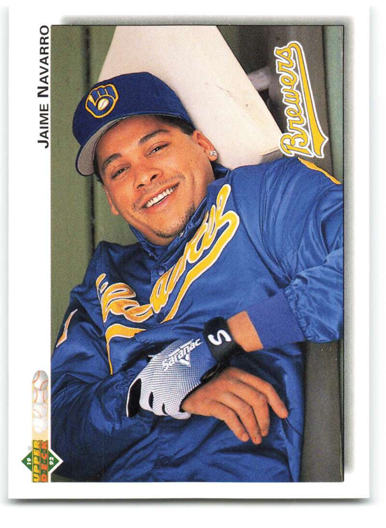 1992 Upper Deck #633 Jaime Navarro VG Milwaukee Brewers 