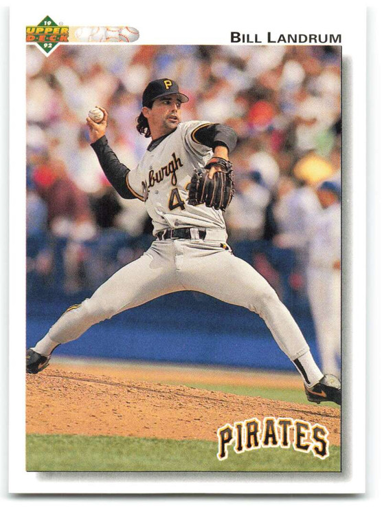 1992 Upper Deck #636 Bill Landrum VG Pittsburgh Pirates 