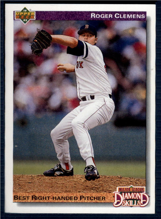 1992 Upper Deck #641 Roger Clemens DS VG Boston Red Sox 