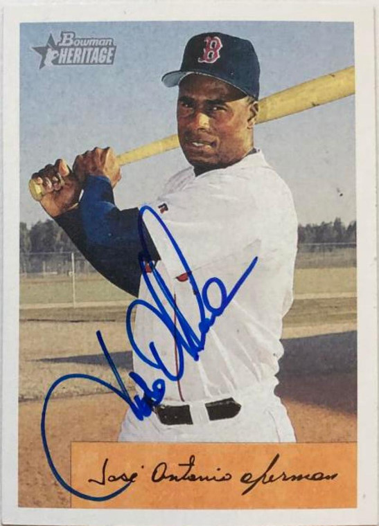 Jose Offerman Autographed 2002 Bowman Heritage #14