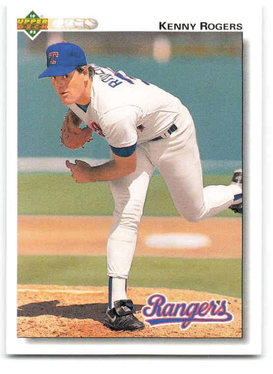 1992 Upper Deck #651 Kenny Rogers VG Texas Rangers 