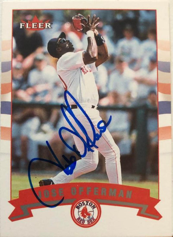 Jose Offerman Autographed 2002 Fleer #66