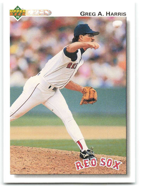 1992 Upper Deck #658 Greg Harris VG Boston Red Sox 