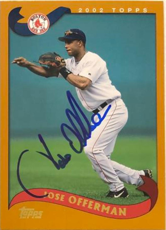 SOLD 6904 Jose Offerman Autographed 2002 Topps #624