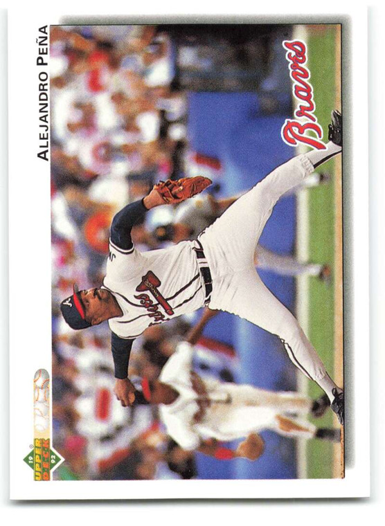 1992 Upper Deck #694 Alejandro Pena VG Atlanta Braves 