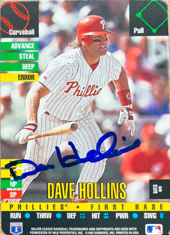 Dave Hollins Autographed 1995 Donruss Top of the Order #NNO