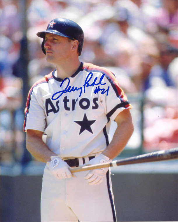 Terry Puhl Autographed Astros 8 x 10 Photo 2