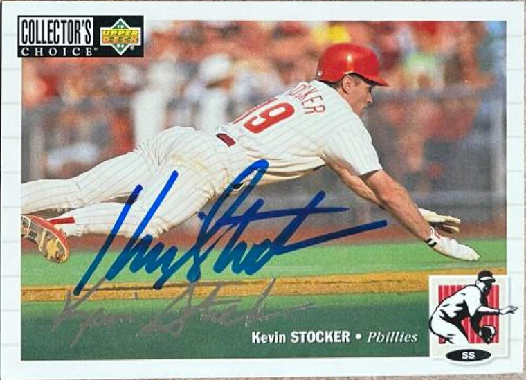 Kevin Stocker Autographed 1994 Collector's Choice Silver Signature #268