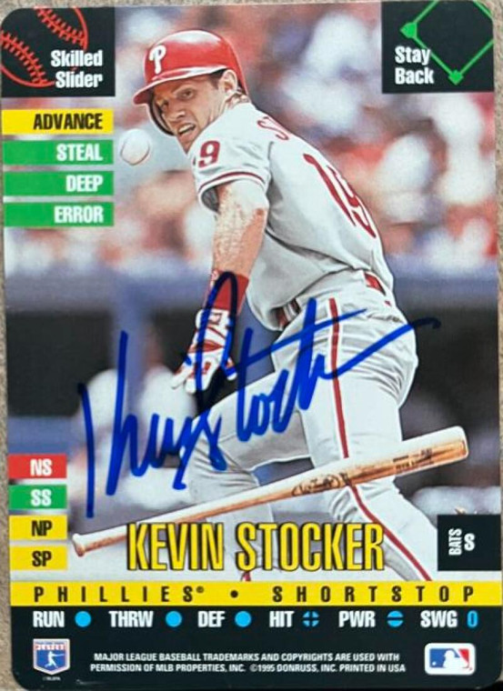 Kevin Stocker Autographed 1995 Donruss Top of the Order #NNO